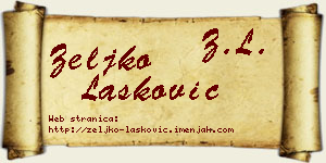 Željko Lasković vizit kartica
